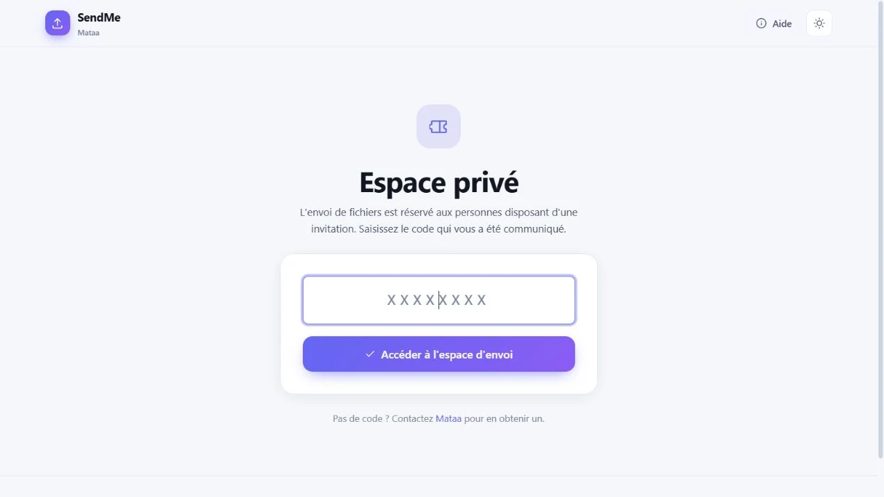 Capture de SendMe