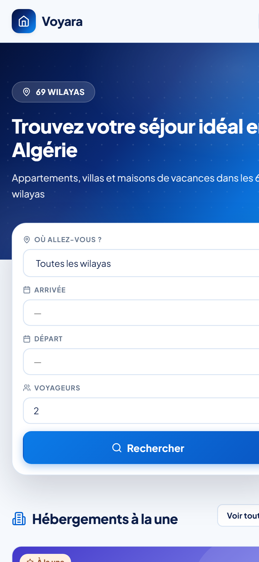 Voyara sur mobile